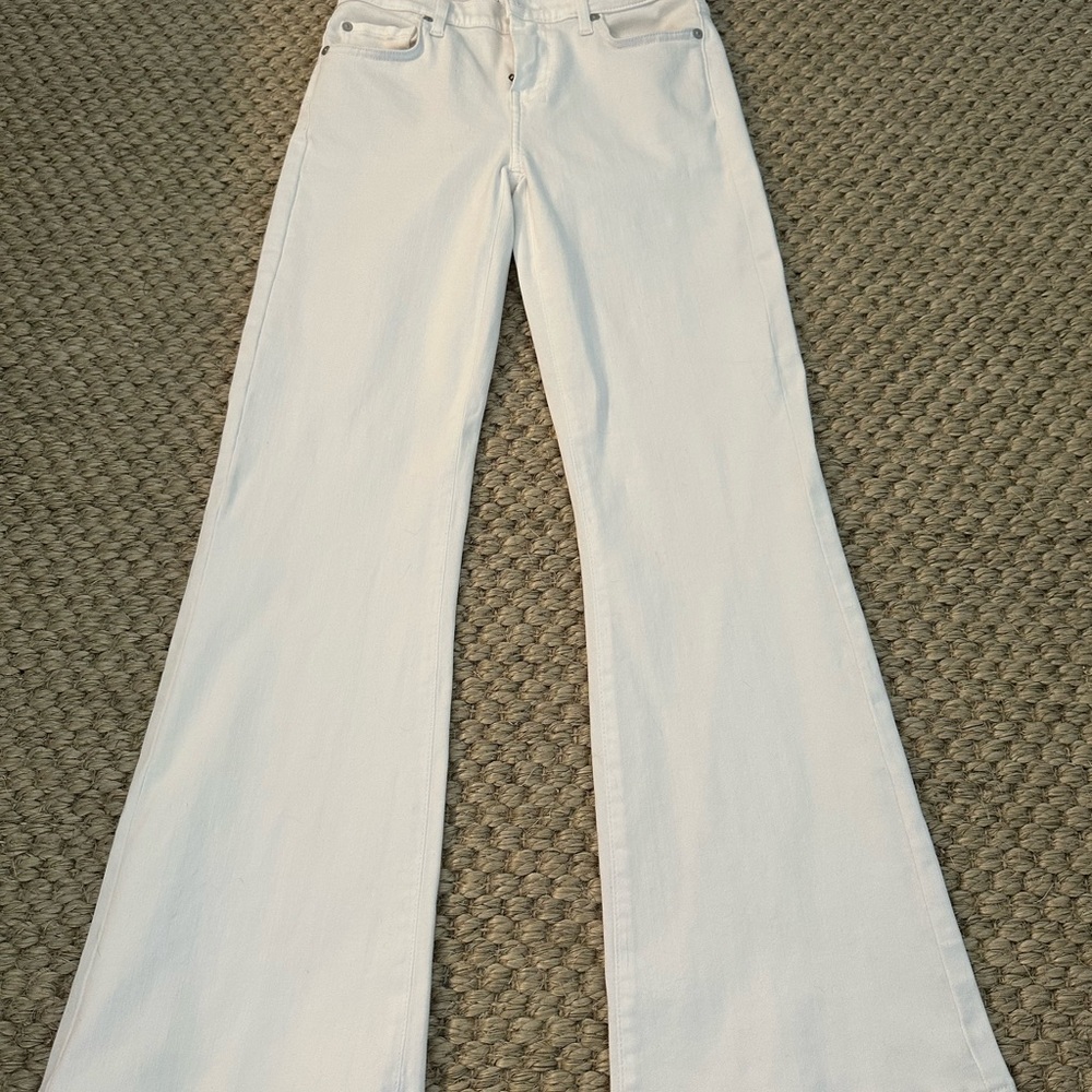 7 For All Mankind White Jeans